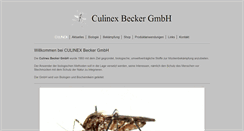 Desktop Screenshot of culinex.de